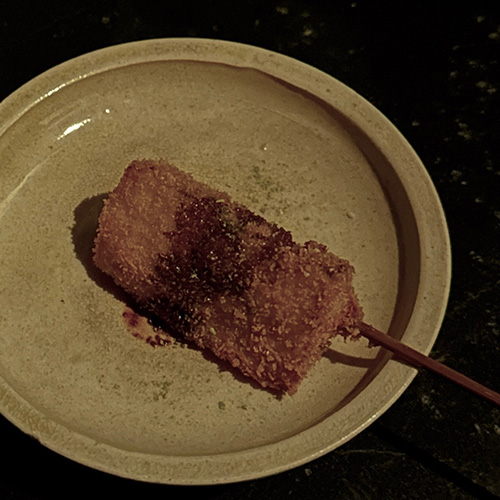 #長芋 北海道産、感動の食感たまり醤油に山椒ぱらぱら